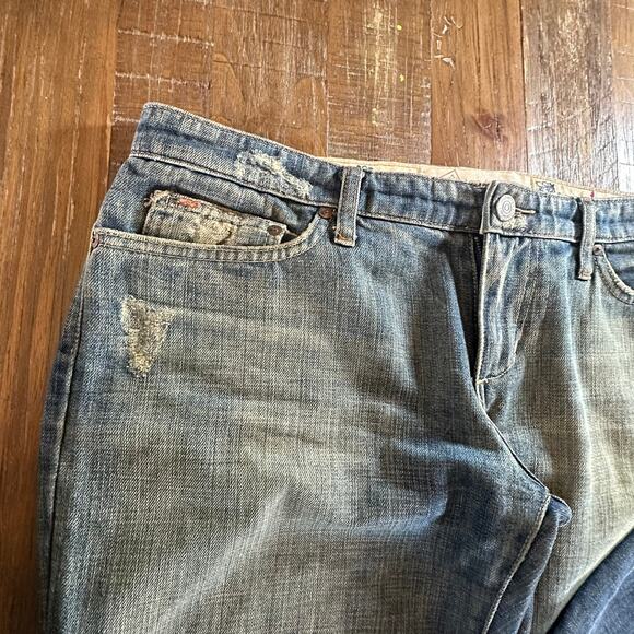 JOE'S JEANS BOOTCUT WOMEN’S 32 BLUE VINTAGE SERIES DISTRESSED MADE IN USA - Picture 3 of 9